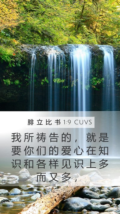 腓 立 比 书 1:9 CUVS Bible Verse Image