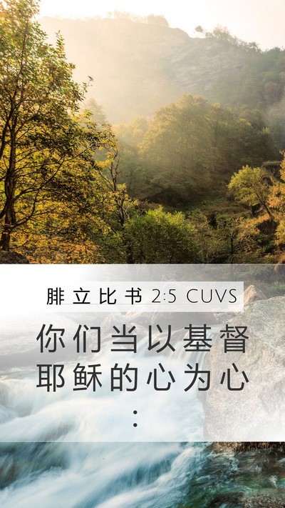 腓 立 比 书 2:5 CUVS Bible Verse Image