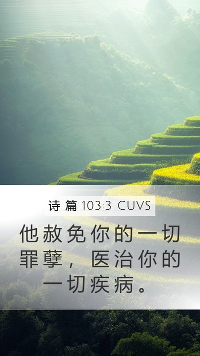 诗 篇 103:3 CUVS Bible Verse Image