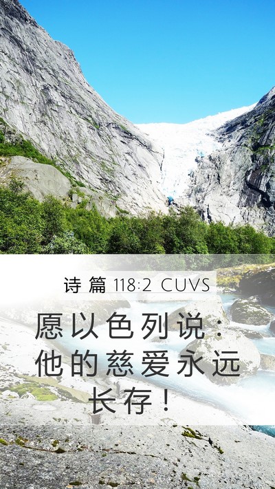 诗 篇 118:2 CUVS Bible Verse Image