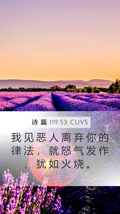 诗 篇 119:53 CUVS Bible Verse Image