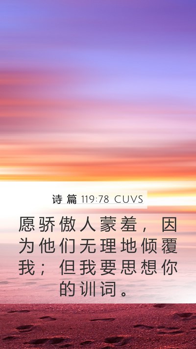 诗 篇 119:78 CUVS Bible Verse Image