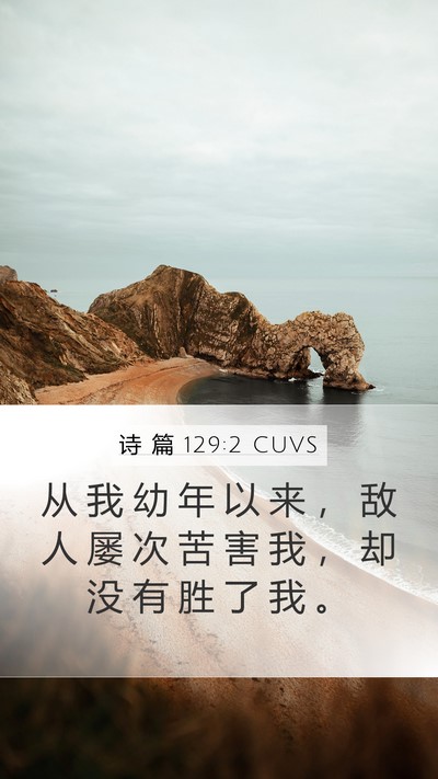 诗 篇 129:2 CUVS Bible Verse Image