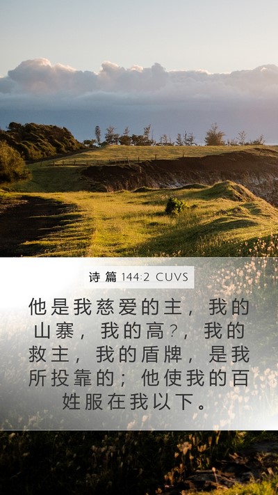 诗 篇 144:2 CUVS Bible Verse Image