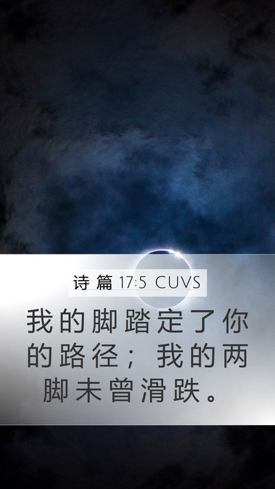 诗 篇 17:5 CUVS Bible Verse Image