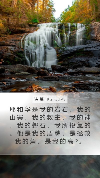 诗 篇 18:2 CUVS Bible Verse Image