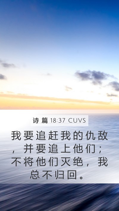 诗 篇 18:37 CUVS Bible Verse Image