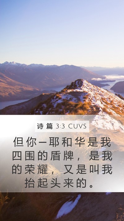 诗 篇 3:3 CUVS Bible Verse Image
