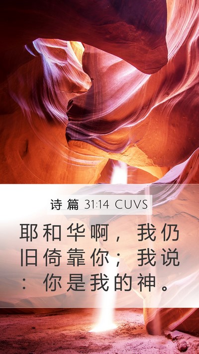 诗 篇 31:14 CUVS Bible Verse Image