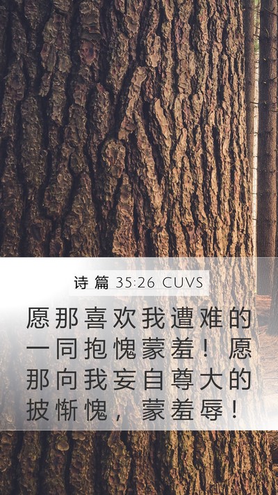 诗 篇 35:26 CUVS Bible Verse Image