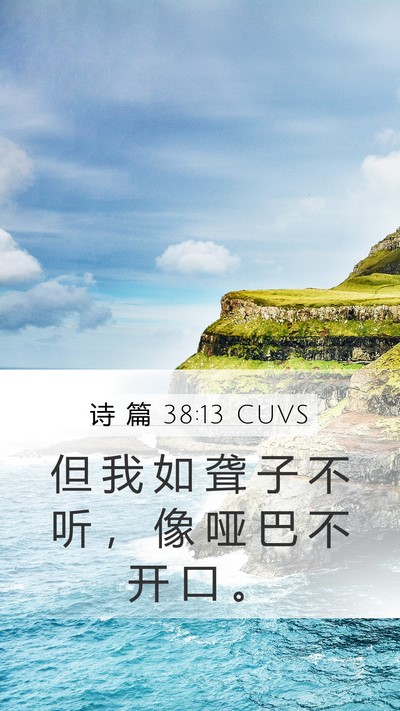 诗 篇 38:13 CUVS Bible Verse Image