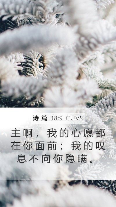 诗 篇 38:9 CUVS Bible Verse Image