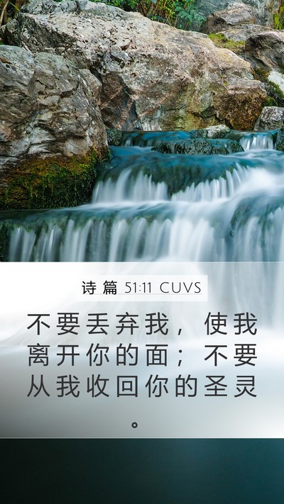 诗 篇 51:11 CUVS Bible Verse Image