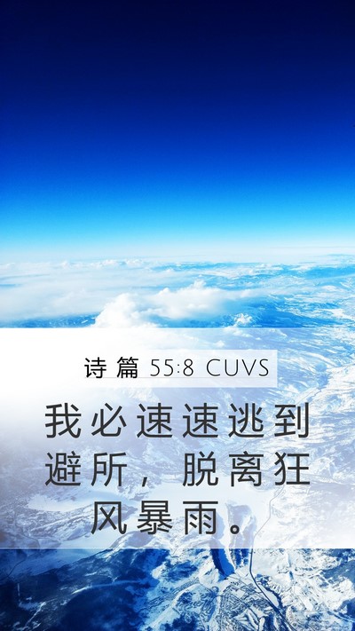 诗 篇 55:8 CUVS Bible Verse Image