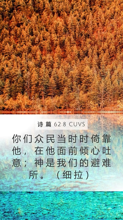 诗 篇 62:8 CUVS Bible Verse Image