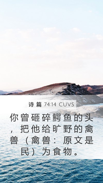 诗 篇 74:14 CUVS Bible Verse Image