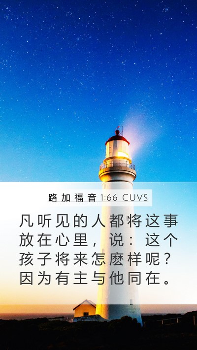 路 加 福 音 1:66 CUVS Bible Verse Image