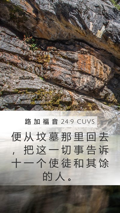 路 加 福 音 24:9 CUVS Bible Verse Image