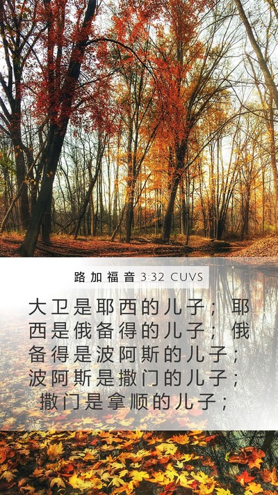 路 加 福 音 3:32 CUVS Bible Verse Image
