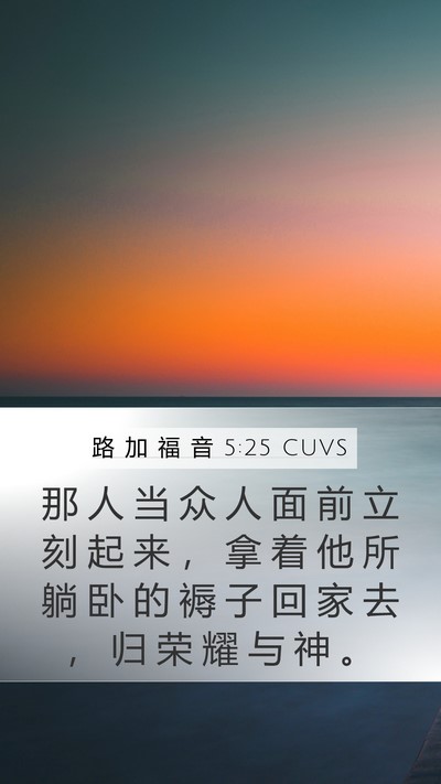 路 加 福 音 5:25 CUVS Bible Verse Image