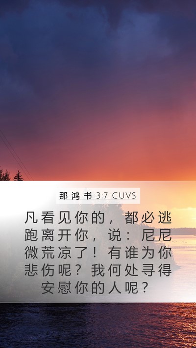 那 鸿 书 3:7 CUVS Bible Verse Image