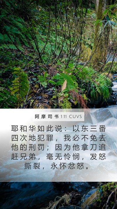 阿 摩 司 书 1:11 CUVS Bible Verse Image