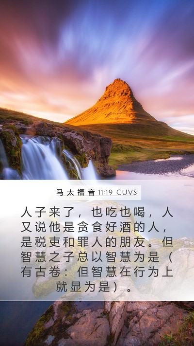 马 太 福 音 11:19 CUVS Bible Verse Image