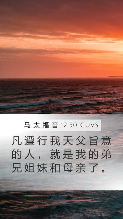 马 太 福 音 12:50 CUVS Bible Verse Image