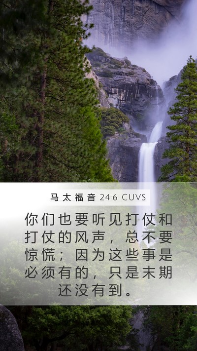 马 太 福 音 24:6 CUVS Bible Verse Image